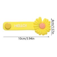 +【； Silicone Cable Winder Cable Organizer Bookmark Data Line Protector Clip Multi-Ftion Fruit Flower Winder Headphone Storage