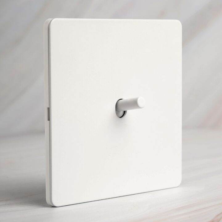 Toggle switch White stainless steel panel retro wall lamp switch AC110250V 1 2 3 4 Gang 2