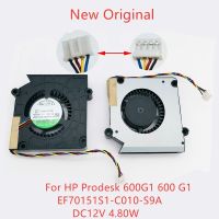 พัดลมระบายความร้อนแล็ปท็อป CPU สำหรับ HP 4.80W พัดลม EF70151S1-C010-S9A 600 G1แบบใหม่ดั้งเดิม DC12V