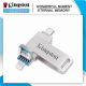 Kingston แฟลชไดร์ฟ USB3.0 512GB 1TB Type-C สำหรับ IPhone IPad/Lightning คีย์3IN1 Usb Pendrive แฟลชไดร์ฟ