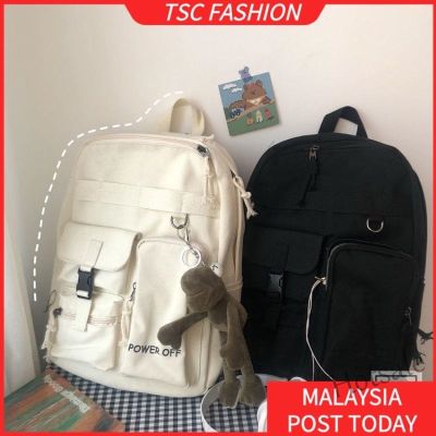 【hot sale】▽☍ C16 TSCfashion South Korea Ins Port Style Street Shoot Student Schoolbag Female Leisure Travel Bag Japanese Harajuku Backpack