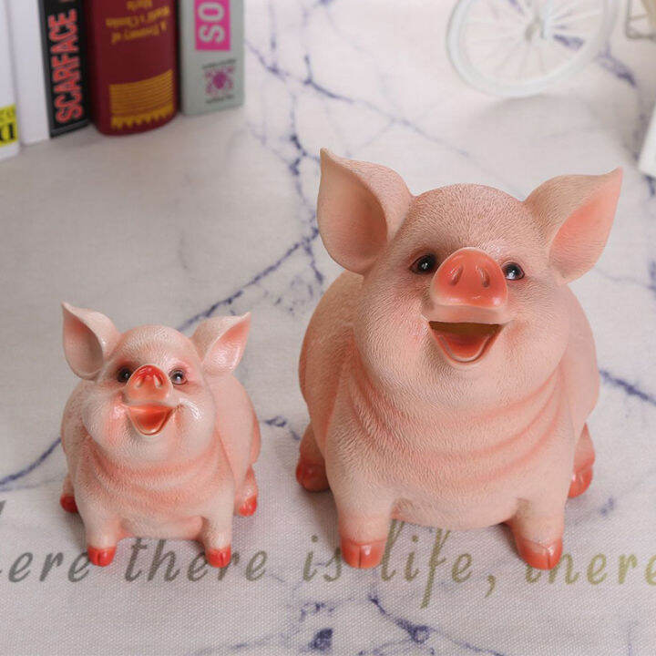 กระปุกหมูออมสินเด็กpiggy-bankของใช้ในครัวเรือนของเล่นเด็กกล่องเงินการ์ตูนรูปหมูวันเกิดของขวัญเหรียญกล่องเก็บของ