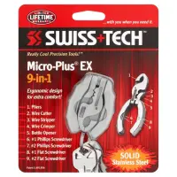 สวิสเทคโนโลยี MPTWSS-EX แพลตตินัมชุดเครื่องมือพวงกุญแจ Micro-Plus EX 9-In-1