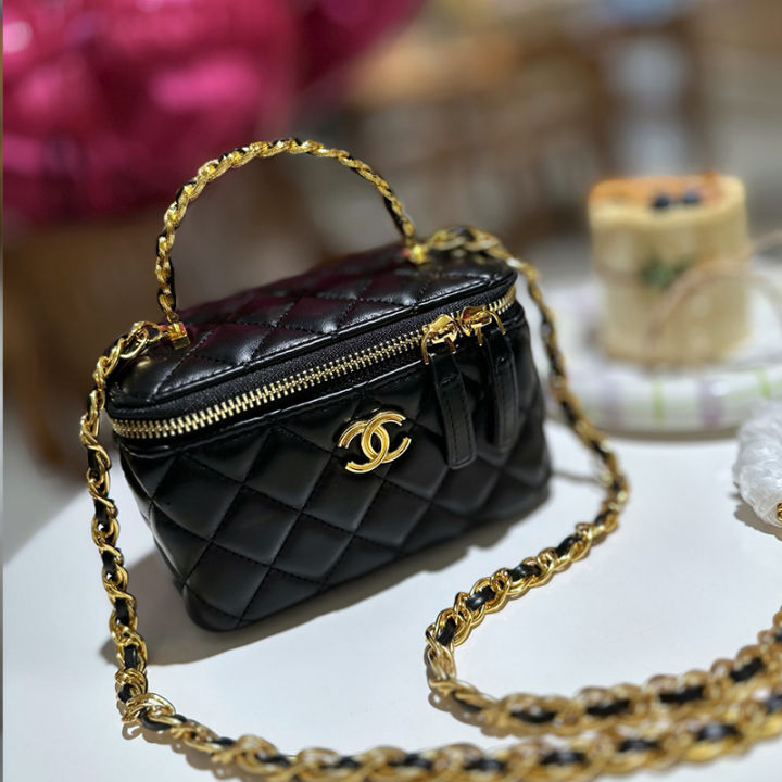 Chanel Make-Up Box Clutch With Chain