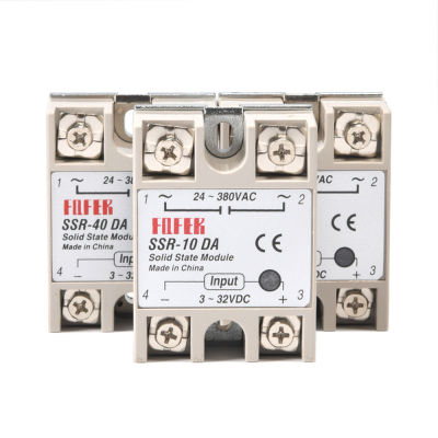 SSR-10DA SSR-25DA SSR-40DA 10A 25A 40A Solid State Relay  Sealed Single Phase DC Controlled AC Normally Open Solid State Relay Electrical Circuitry Pa
