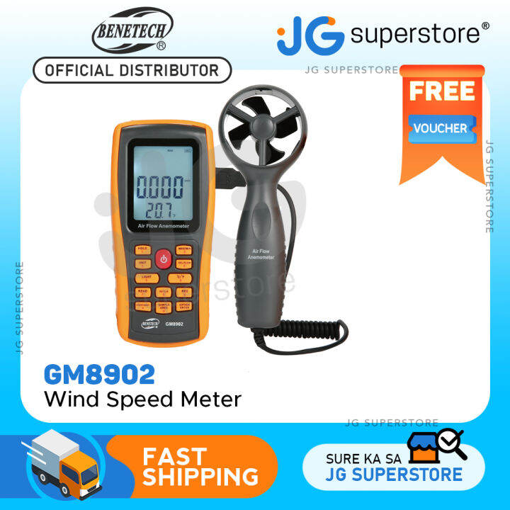 GM8903 Hot Wire Digital Anemometer 030m/s Air Temperature Meter 045C Wind Speed Flow