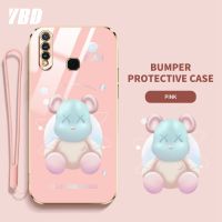 เคสโทรศัพท์ YBD สำหรับ Vivo Z1 Pro Z5X 2020 U3 Y19 1915 1951 1918ไล่ระดับสีการ์ตูนนิ่มโปร่งใสหมีรุนแรงเคสโทรศัพท์กันกระแทกพร้อมกรอบป้องกันกล้องจากเลนส์คลุมทั้งหมด