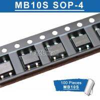 100 ชิ้น MB10S SOP-4 1000 โวลต์ 0.5A สะพาน rectifier ใหม่เดิม