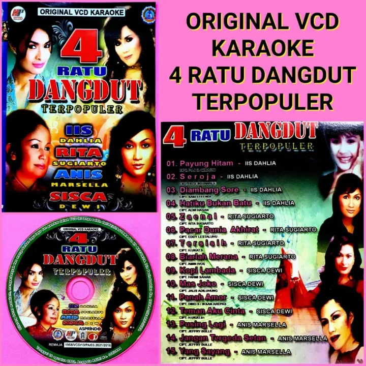 KASET VCD ORIGINAL LAGU KARAOKE DUET RATU DANGDUT TERPOPULER BISA