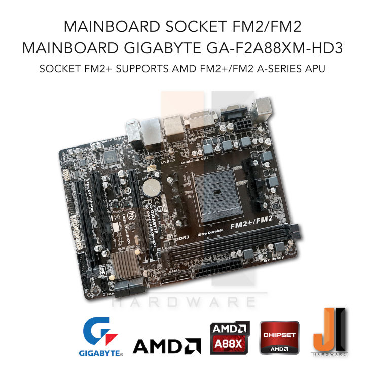 mainboard-gigabyte-ga-f2a88xm-hd3-socket-fm2-fm2-สินค้ามือสองสภาพดีมีการรับประกัน