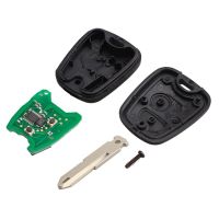 【✔In stock】 qiukekang81481 รีโมทคอนโทรลกุญแจ Mobil Remote Control 2ปุ่มสำหรับ Peugeot 206 433Mhz พร้อมชิปส่งผ่านสัญญาณ Pcf7961