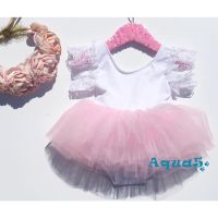 COD DSFGERTERYII ✿ℛFairy Nice Baby Girls Tulle Clothes Lace Clothes Cotton Clothes Romper Bodysuit