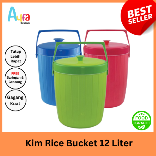 AUFA SURABAYA Kim Rice Bucket 12 Liter / tremos nasi untuk piknik