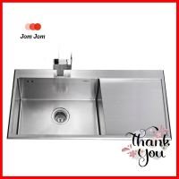 ซิงค์ฝังสแควร์ 1หลุม 1ที่พัก MEX SCD861 สเตนเลสBuilt-In Sink Square 1B1D MEX SCD861 SS **สินค้าแนะนำ**