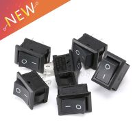 10PCS/LOT 15x21mm 2 Pin SPST ON/OFF Boat Rocker Switch 6A-10A 110V 250V KCD1-101 Snap-in Black Rocker Switches