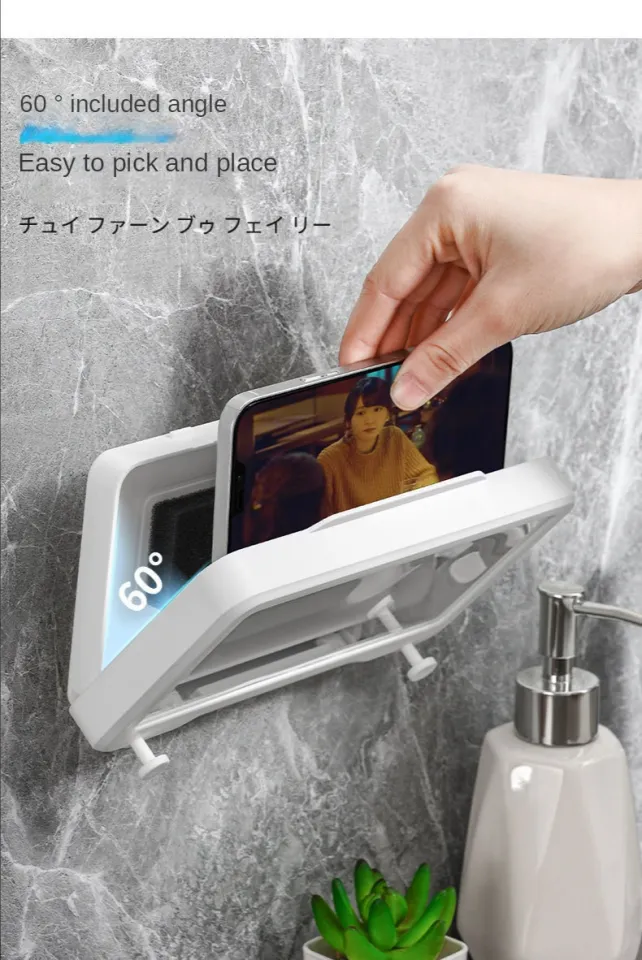 Bathroom waterproof mobile phone box bracket anti-fog bath