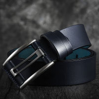 Genuine Leather Belt Male BlackGreenBlueCoffee High Quality Belt Vintage Men Belts Cummerbunds 90-125CM Waist Belt for Men