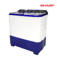 SHARP เครื่องซักผ้า 2 ถัง 8 KG. รุ่น ES-TW80BL