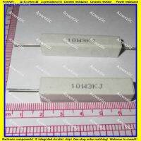 ✷■ 10Pcs RX27 Horizontal cement resistor 10W 3K ohm 10W3KJ 10W3K 3000 ohm 10W3K Ceramic Resistance precision 5 Power resistance