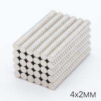 50ชิ้น แม่เหล็กแรงสูง 4x2มิล แม่เหล็ก Magnet Neodymium 4*2มิล แม่เหล็กแรงสูง กลมแบน 4x2mm แรงดูดสูง 4*2mm ติดแน่น ติดทน พร้อมส่ง