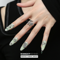 WANGXIY Original Aesthetic Nail Ring for Women New Trend Element Finger Ring