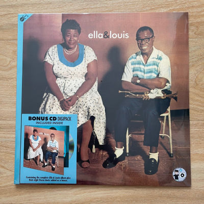 แผ่นเสียง Ella Fitzgerald & Louis Armstrong - Ella And Louis ,Vinyl, LP, Album,** Bonus CD  Edition แผ่นเสียงมือหนึ่ง