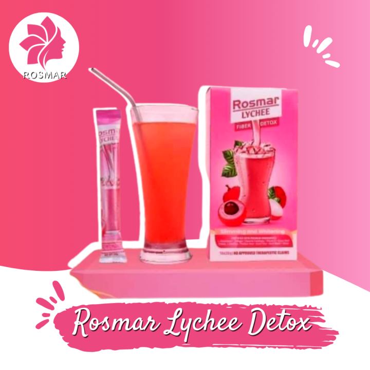 Rosmar's Detox Drink, Rosmar Lychee fiber Flavor, Original 100
