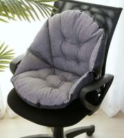 Getagift เบาะ โซฟา พิงหลัง รองหลัง รองนั่ง comfort chair cushion ผ้าลินิน (สีเทาดำ,ม่วง,เขียว,น้ำตาล)