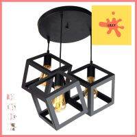 ไฟช่อ CST MODERN 2321-3 โลหะ สีดำ 3 หัวCLUSTER PENDANT LAMP CST 2321-3 METAL BLACK MODERN 3-LIGHT **สินค้าแนะนำ**