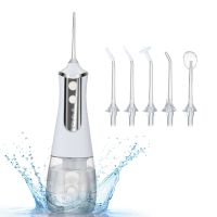 ZZOOI 2022 New Oral Irrigator USB Rechargeable Water Flosser Portable Dental Water Jet 300ML Water Tank Waterproof Teeth Cleaner