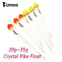 Bimoo 2PCS 20g 25g 35g Crystal Pike Float Weighted Bobbers For Salmon Steelhead Shad Fishing Accessories Fishing Terminal Tackle Accessories