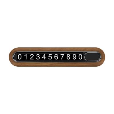 Temporary Parking Plate Wooden Temporary Plate with Phone Number Hidding Card For Parking High-Temperature Car Accessories admired