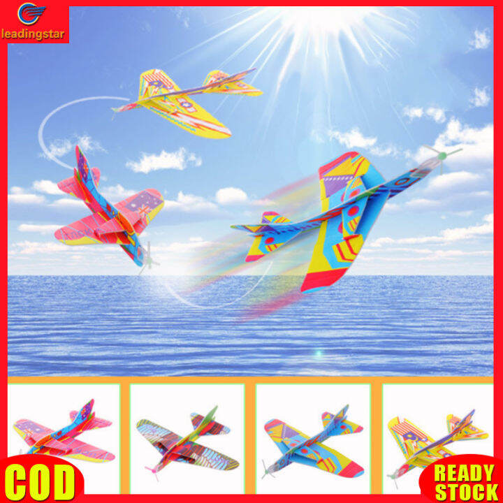 leadingstar-rc-authentic-360-degrees-fly-back-gliders-styrofoam-planes-model-assembled-developmental-toy-random-deliver