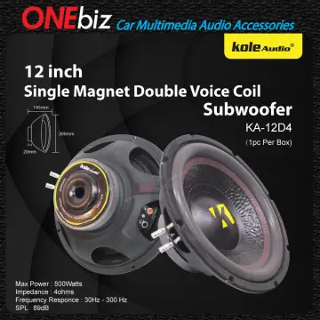 Dual coil hot sale woofer