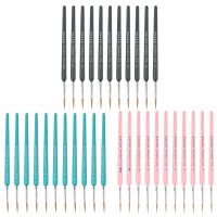 Fine Detail Paint Brushes 11pcs Stroke Watercolor Fine Line Brush Tiny Professional Paint Brushes Suitable for Acrylic Oil Watercolor Face Nail Model and Line Drawing unusual