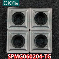 SPMG060204-TG SPMG 060204 TG คาร์ไบด์แทรก Indexable U เจาะเปลี่ยนแทรกเครื่องมือ CNC โลหะกลึงเครื่องมือสำหรับสแตนเลส