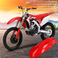 สากลรถจักรยานยนต์พลาสติกบังโคลนหน้าบังโคลนสำหรับHonda /CRF150/230F xr125/Kawasaki KLX125 KLX250/KTM SX EXC XCF SXF SMRปิดถนนจักรยานสกปรกวิบาก (สีแดง)