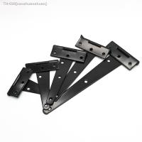 ∈✕✁ 3-8 Pcs Black Paint T Shape Triangle Hinge Cabinet Shed Wooden Door Gate Hinges Hardware