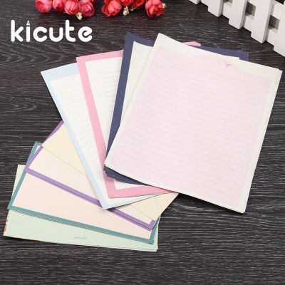 Kicute 1 Set Funny Flower Animal Letter Pad Set Writing Paper Set 4 Sheets Letter Paper And 2pcs Envelopes Office School Supply