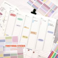 MyPretties 4 Sheets/Set Planner Stickers Functional Deco Label Schedule Mark Agenda Bullet Journal Stationery Stickers N.1305 Stickers  Labels