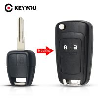 [New Changes]กุญแจรถพับได้ KEYYOU เหมาะสำหรับ CHEVROLET Aveo Flip Remote Key Fob 3ปุ่ม Remote Key Case Shell