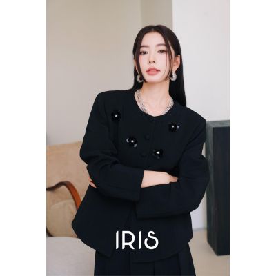 「สินค้าลิขสิทธิ์แท้」Iris Boutique IJ2023YD82 Deep night sky jacket เสื้อผ้าแฟชั่นผู้หญิง เจ็คเก็ต