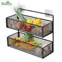 Dolity ที่จัดระเบียบที่แขวนผนังชั้นวางเครื่องปรุงสำหรับห้องครัวห้องน้ำติดผนัง