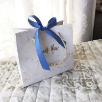 AVEBIEN 10pcs Creative Marble European Style Gift Bag Wedding Gift Box Gives Bride Wedding Favors and Gift Candy Bags for Guests