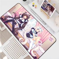 〖Undine earphone〗Nekopara แผ่นรองเม้าส์สำหรับเล่นเกม Mause Pad Deskmat Mausepad Gamer Cabinet Pc Accessories Mousepad Mats Keyboard LAPTOP Pads Anime Xxl