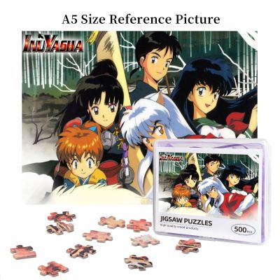 InuYasha (3) Wooden Jigsaw Puzzle 500 Pieces Educational Toy Painting Art Decor Decompression toys 500pcs