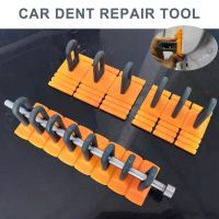 {7ho car tools} ชุดตัวถังรถยนต์แถบดึงกาวสีเหลืองตัวดึงรอยบุ๋มแท็บสแตนเลสแบบมืออาชีพชุดเครื่องมือซ่อมรอยบุ๋ม