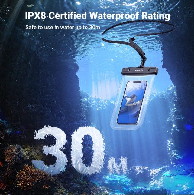 ugreen-7-2-inch-ipx8-waterproof-phone-case-bag-for-iphone-14-13-12-pro-max-protective-case-universal-swimming-pouch-bag