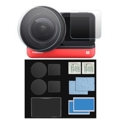 ฟิล์มหน้าจอ LCD สําหรับ Insta360 ONE R/RS amp;Leica ฟิล์มกระจกนิรภัย กันรอยขีดข่วนเลนส์ 9H HD กันรอยขีดข่วน สําหรับเลนส์กล้อง