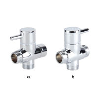 Bathroom Toilet Bidet Sprayer 3-way Valve Shower Head T-adapter Water Diverter Bath Accessory without Cap Nut